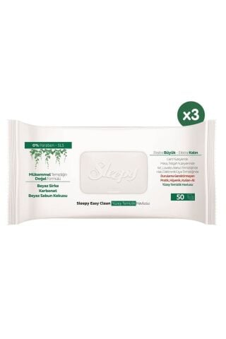 Sleepy Easy Clean Yüzey Temizlik Havlusu 50' li x 3