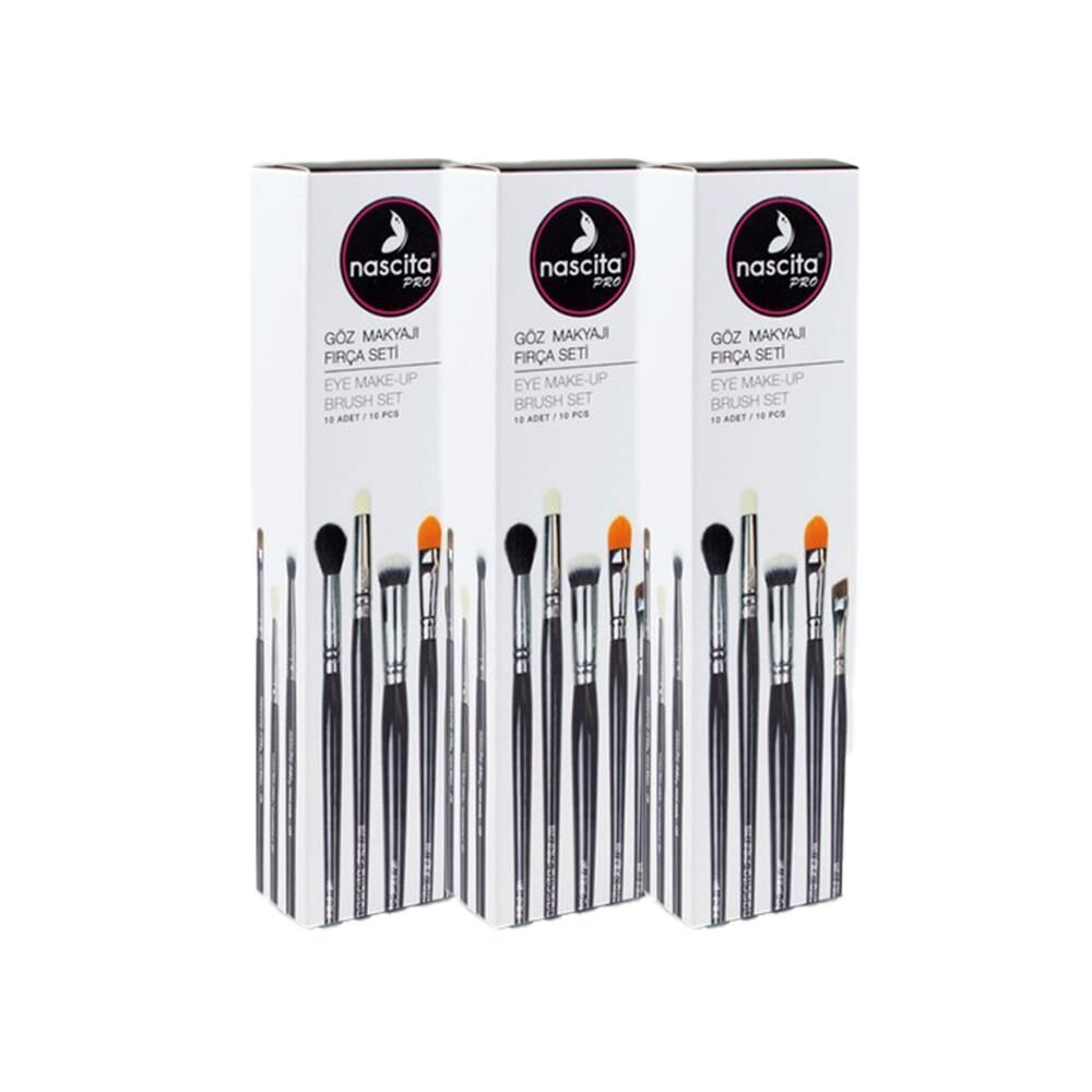 Nascita Göz Makyajı 10' lu Fırça Seti x 3