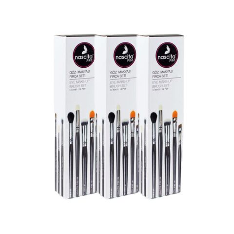Nascita Göz Makyajı 10' lu Fırça Seti x 3