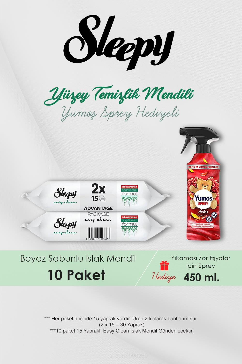 150 Adet Beyaz Sabunlu Havlu, Amber Oda Kokusu Hediyeli