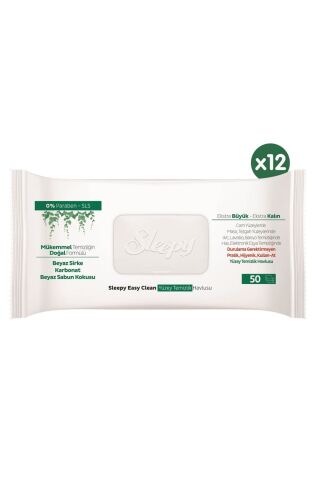 Sleepy Easy Clean Yüzey Temizlik Havlusu 50' li x 12