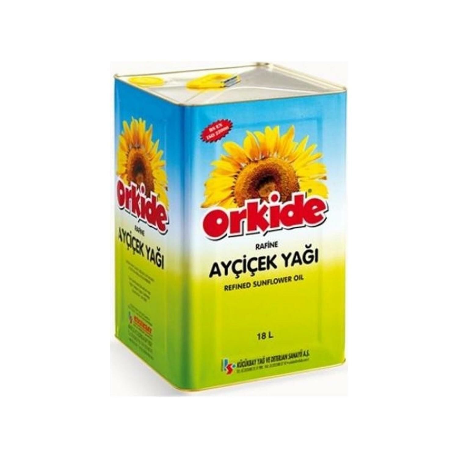 Orkide Ayçiçek Yağı Teneke 18 Litre