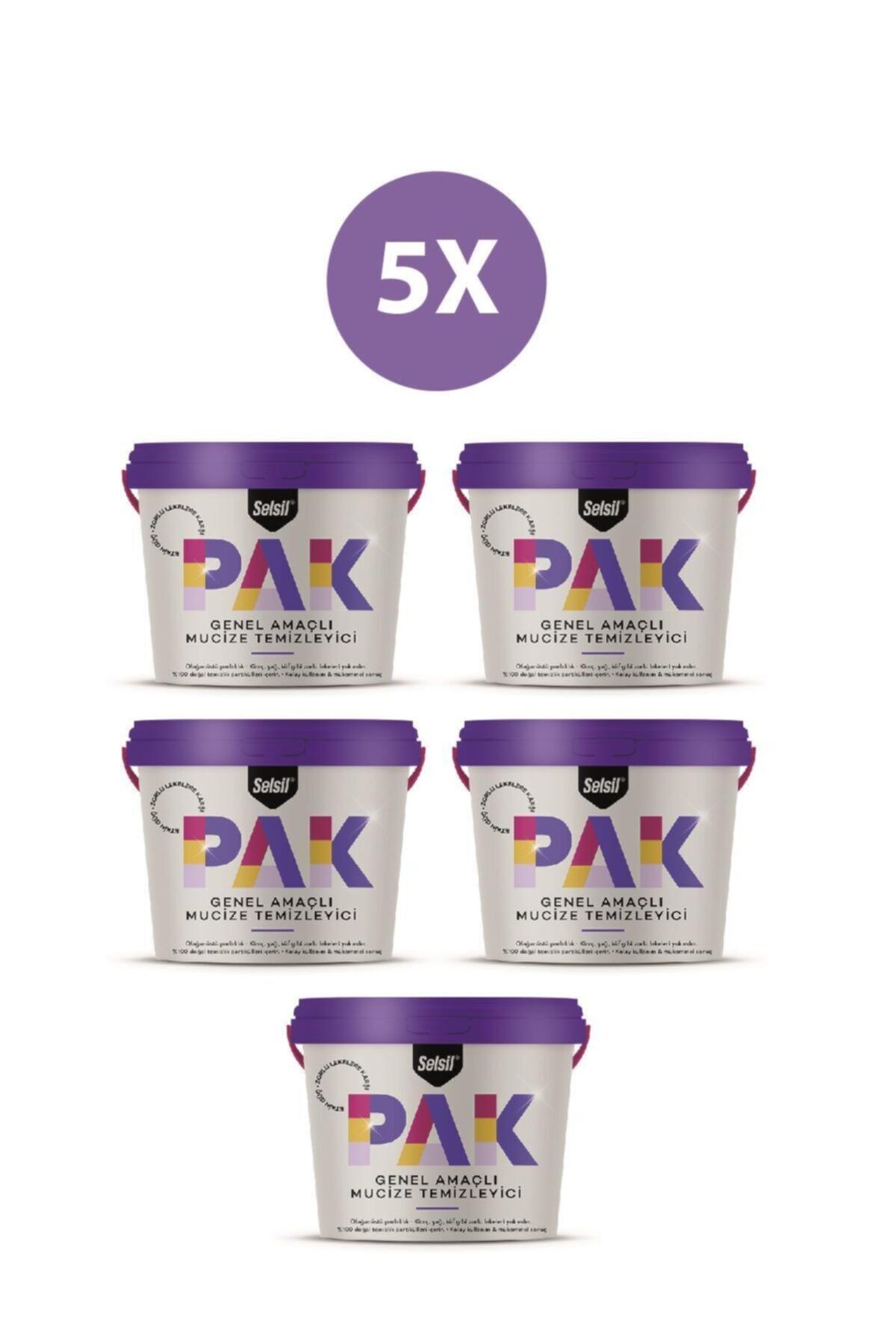 Selsil Pak Genel Amaçlı Mucize Temizleyici 5'li 500 Gr