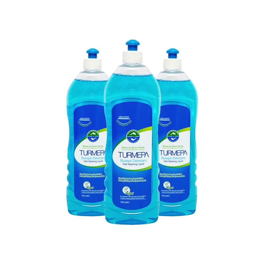 Turmepa Elde Yıkama Bulaşık Deterjanı 750 ml X 3 Adet