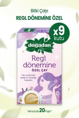 Doğadan Regl Dönemine Özel Bitki Çayı x 9 Adet