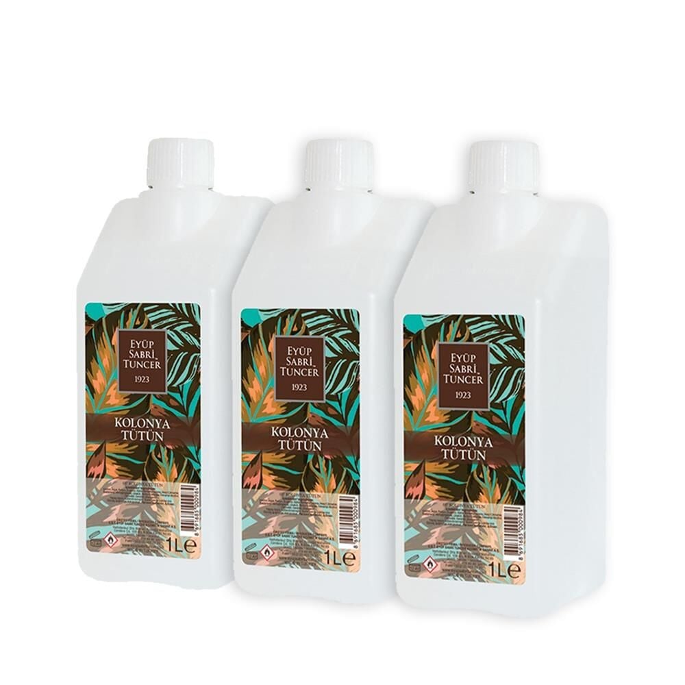 Eyüp Sabri Tuncer Tütün Kolonyası Yedek Şişe 1 Litre x 3 adet