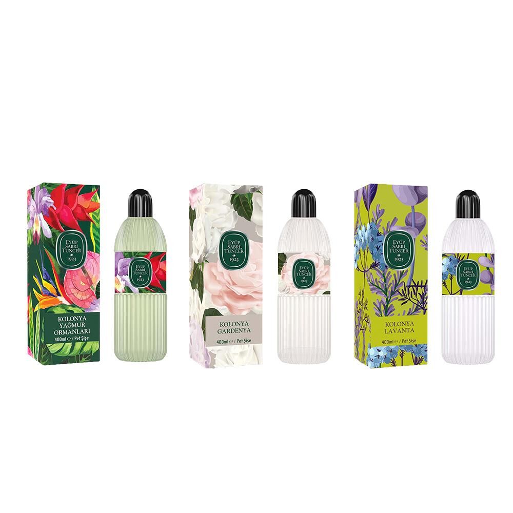 Eyüp Sabri Tuncer Kolonya Yağmur Ormanları, Gardenya ve Lavanta Pet Şişe 400 ml