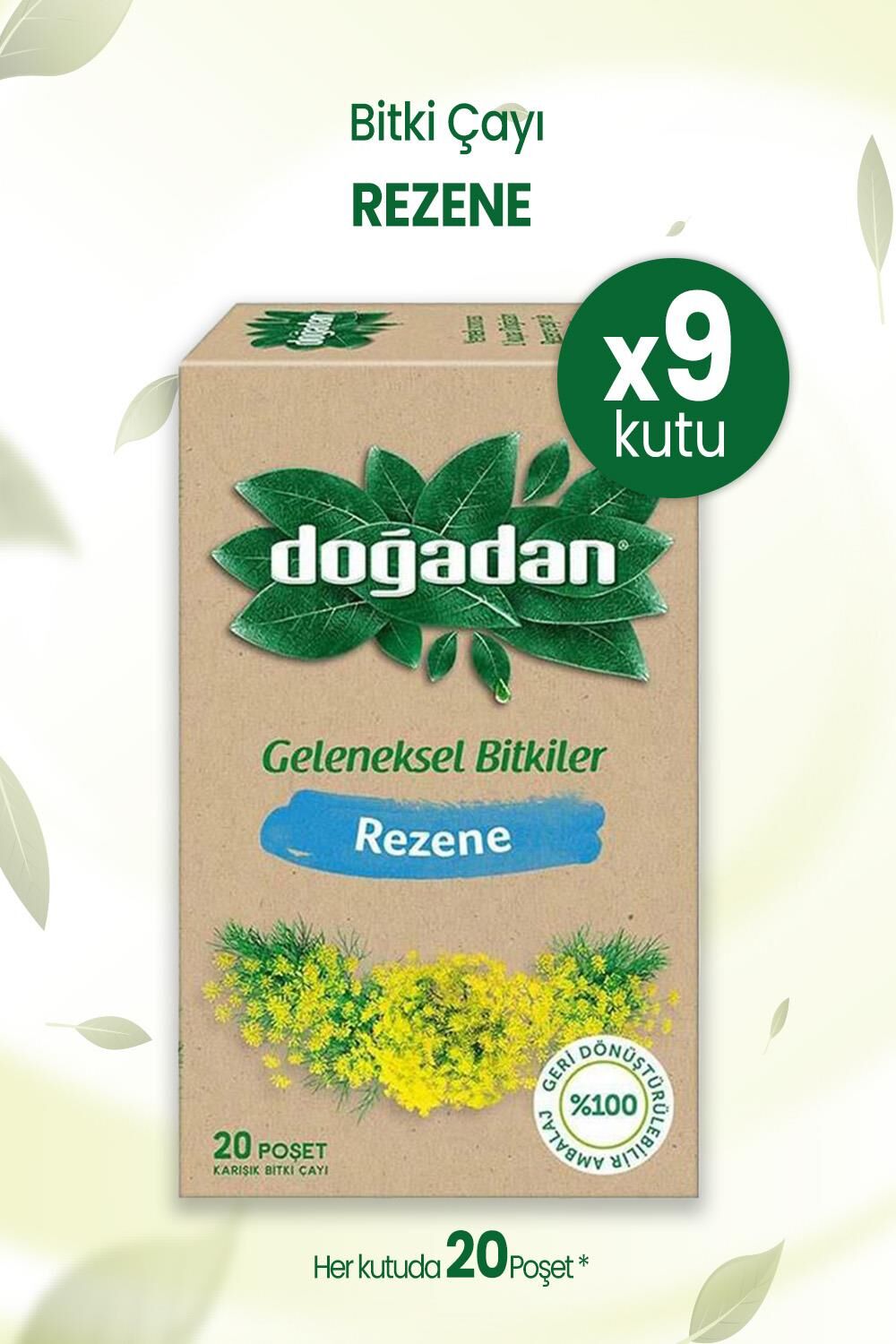 Doğadan Rezene Bitki Çayı x 9 Adet