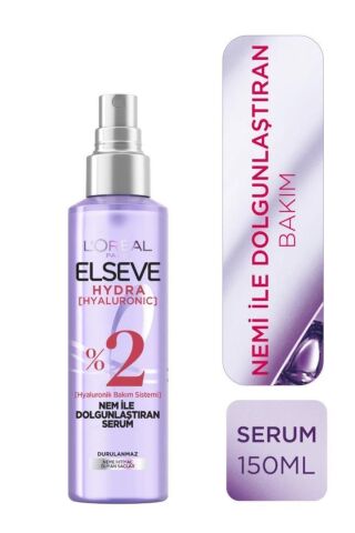 Elseve Hydra Hyaluronik Şampuan 390 Ml, Bakım Kremi 390 ml Ve Sprey 150 ml