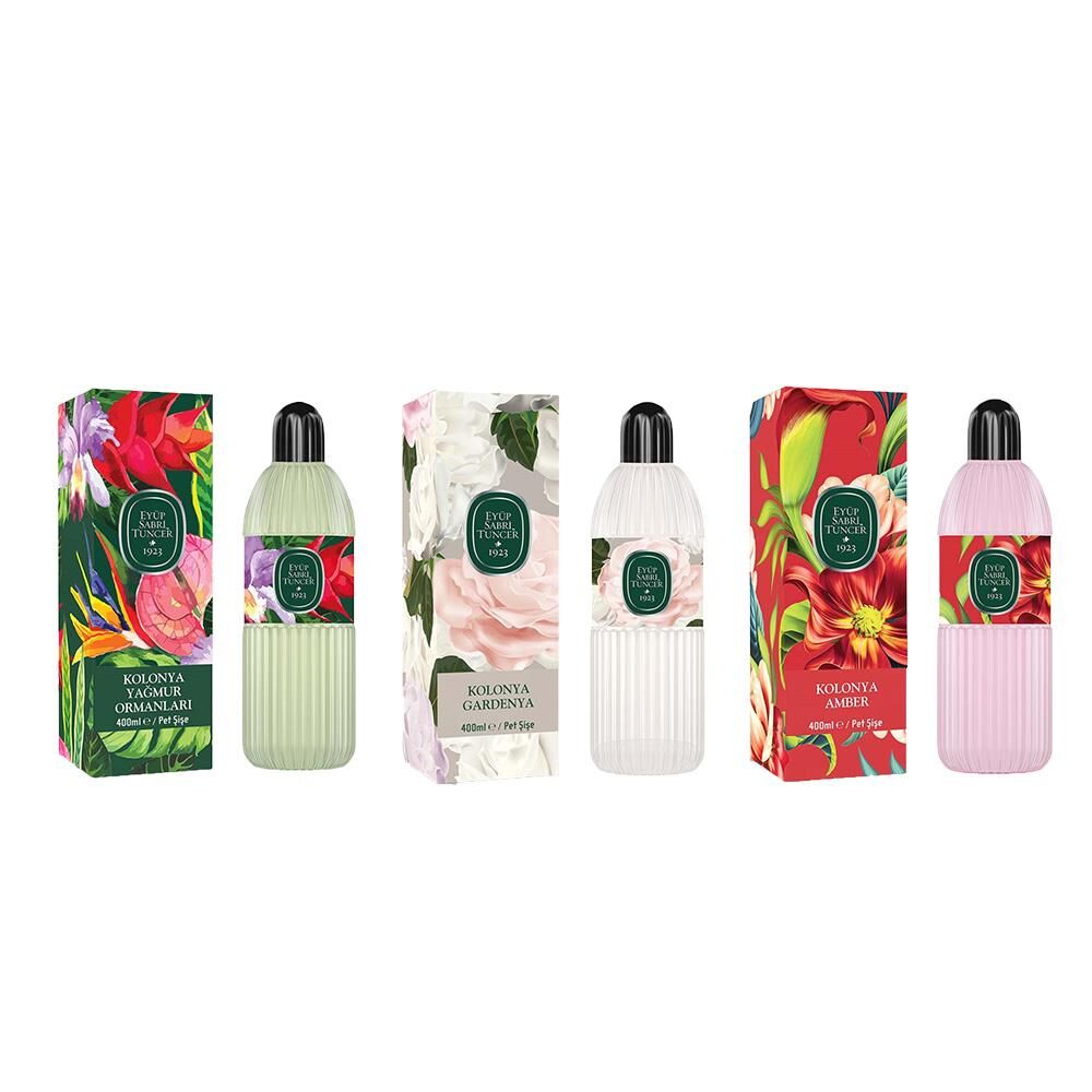 Eyüp Sabri Tuncer Kolonya Yağmur Ormanları, Gardenya ve Amber Pet Şişe 400 ml