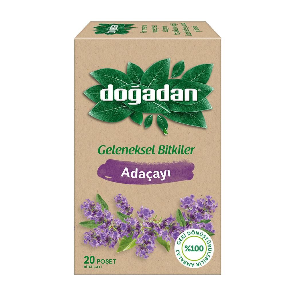 Doğadan Adaçayı Bitki Çayı  20'li poşet x 9 Adet