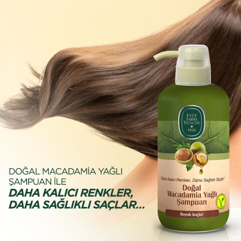 Eyüp Sabri Tuncer Doğal Macadamia Yağlı Şampuan 600 ml Boyalı Saçlar