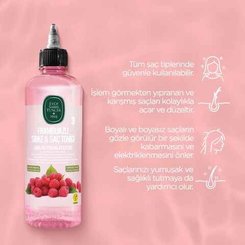 Frambuazlı Sirke & Saç Toniği 100 ml - Seyahat Boy