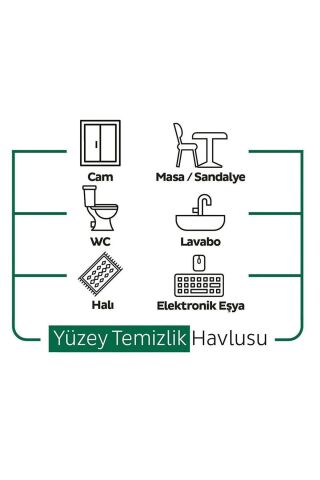 Sleepy Easy Clean Yüzey Temizlik Havlusu 50' li x 5