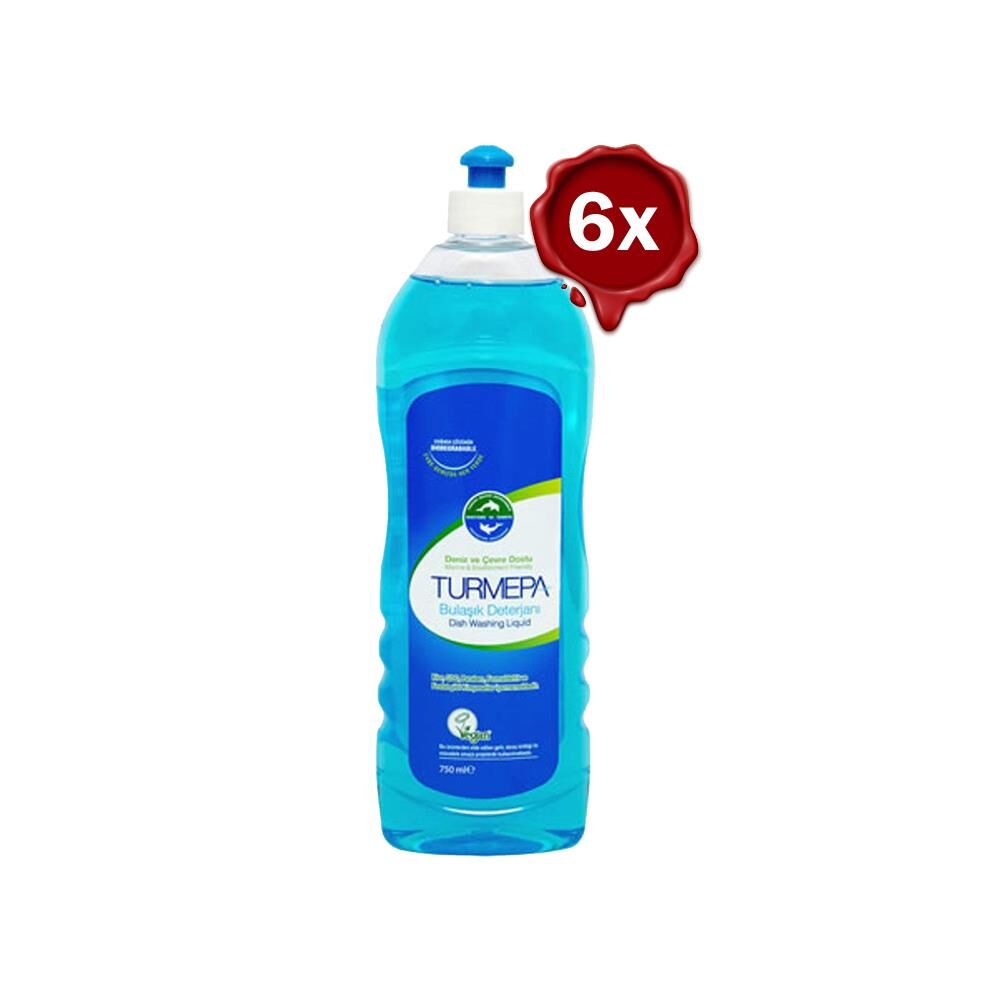 Turmepa Elde Yıkama Bulaşık Deterjanı 750 ml x 6