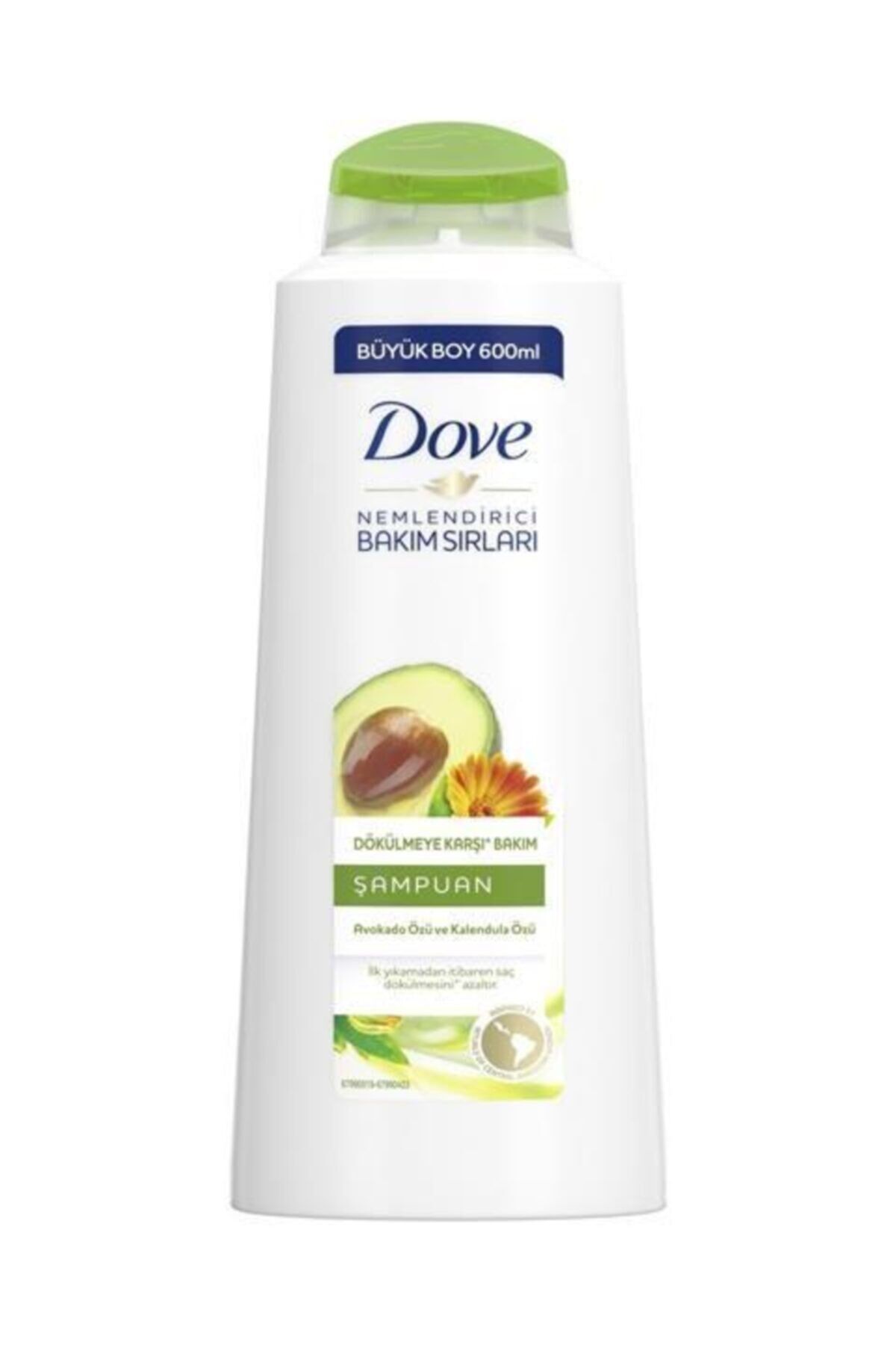 Dökülmeye Karşı Saç Bakım Şampuanı Avokado Özü ve Kalendula Özü 600 ml