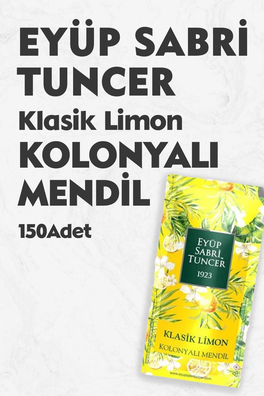 Eyüp Sabri Tuncer Kolonyalı Mendil Klasik Limon 150 Adet