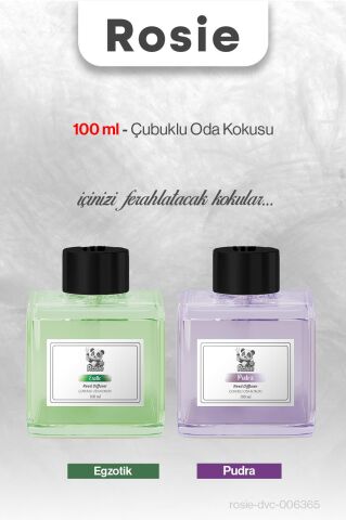Egzotik ve Pudra ROSIE Çubuklu Oda Kokusu 100 ml