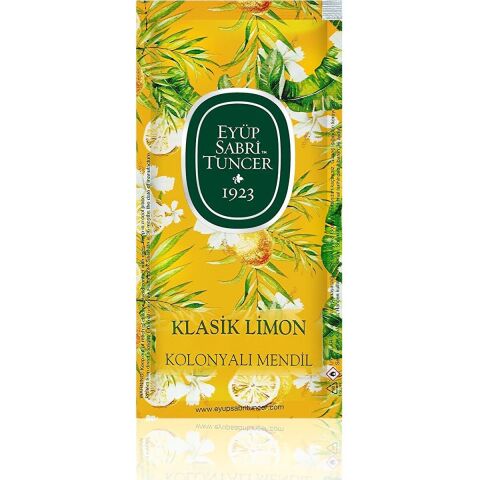 Eyüp Sabri Tuncer Klasik Limon Kolonyalı Mendil 150'LI (Küçük Boy)