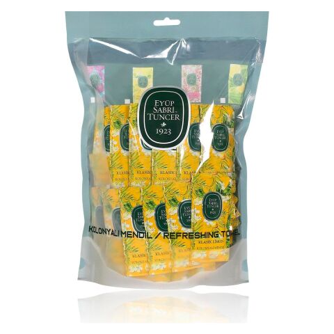 Eyüp Sabri Tuncer Klasik Limon Kolonyalı Mendil 150'LI (Küçük Boy)