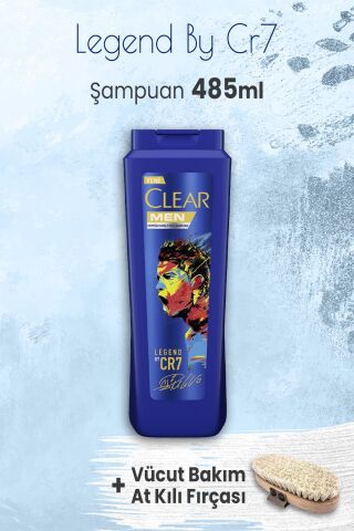 Clear Legend By Cristiano Ronaldo 485 ml ve Vücut Bakım At Kılı Fırçası