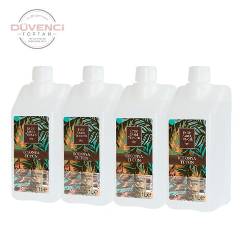Eyüp Sabri Tuncer Tütün Kolonyası Yedek Şişe 1 Litre x 4 Adet