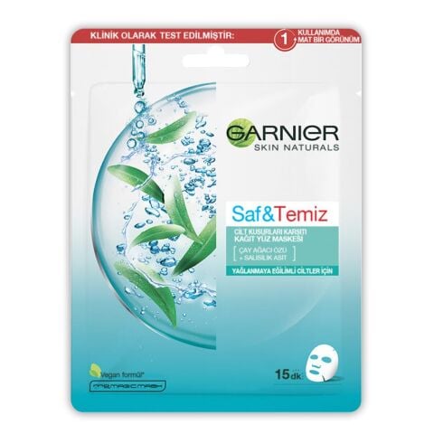 Garnier Kağıt Yüz Maskesi Saf & Temiz 23 gr