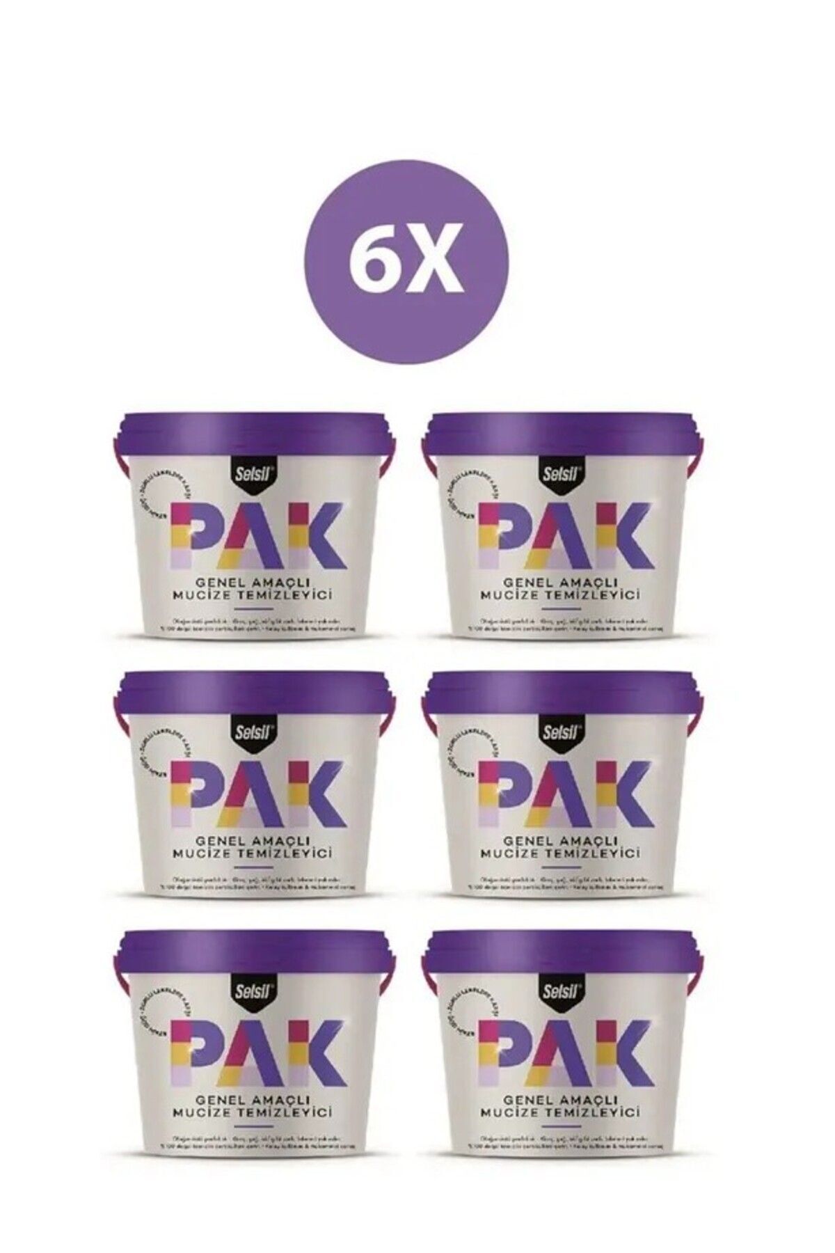 Selsil Pak Genel Amaçlı Mucize Temizleyici 6 Lı 500 Gr