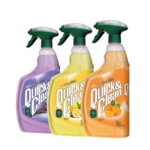 Eyüp Sabri Tuncer Quick and Clean Çok Amaçlı Yüzey Temizleyici 1lt x 3