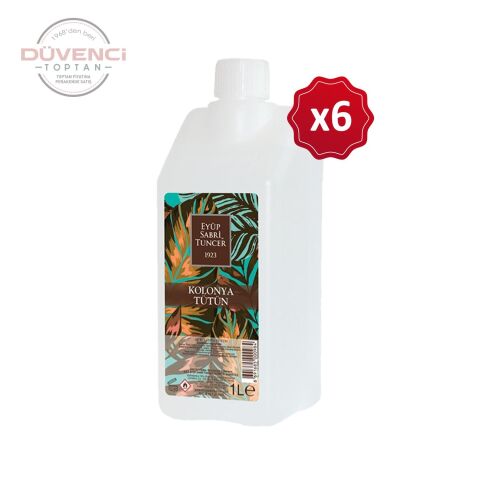 Eyüp Sabri Tuncer Tütün Kolonyası Yedek Şişe 1 Litre x 6 Adet
