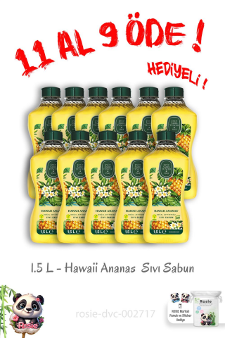11 Al 9 Öde Hawaii Ananas Sıvı Sabun 1.5 L