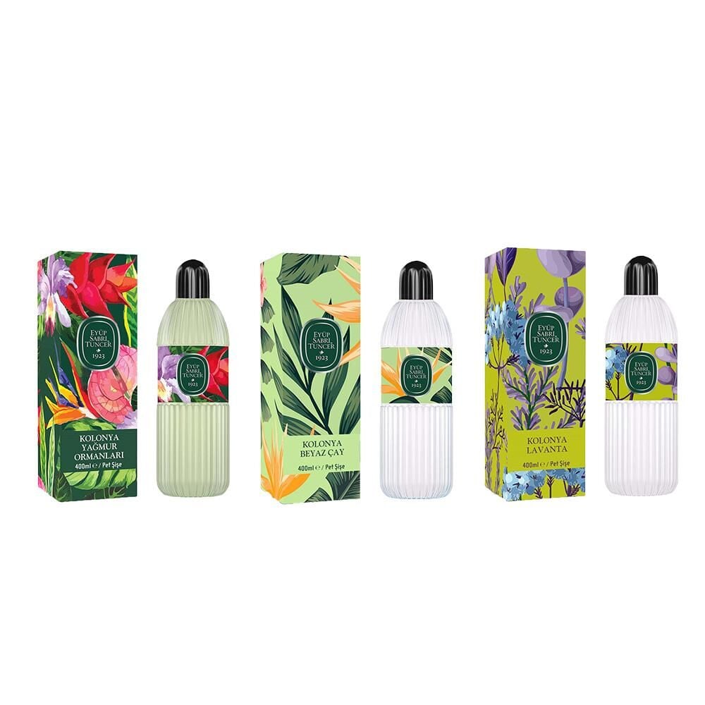 Eyüp Sabri Tuncer Kolonya Yağmur Ormanları, Beyaz Çay ve Lavanta Pet Şişe 400 ml