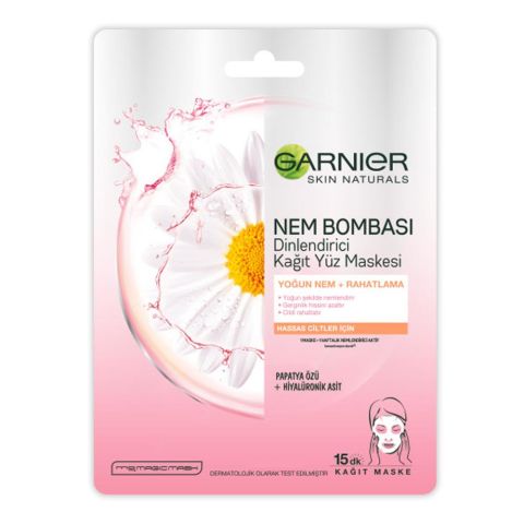 Garnier Kağıt Yüz Maskesi Nem Bombası Dinlendirici 28 gr