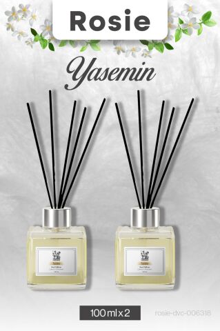2 Adet Yasemin Rosie Çubuklu Oda Kokusu 100 ml