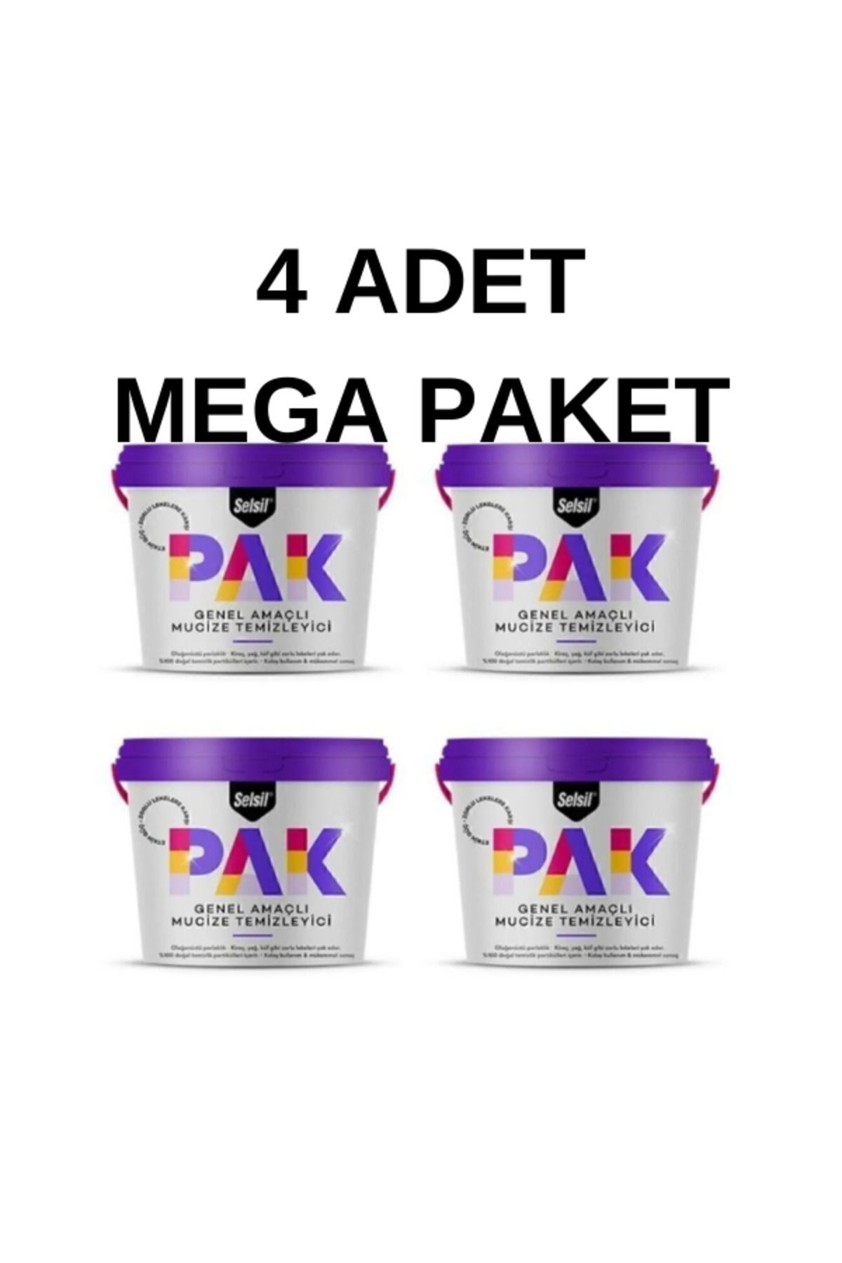 Selsil Pak Genel Amaçlı Mucize Temizleyici 500 Gr X 4 Adet