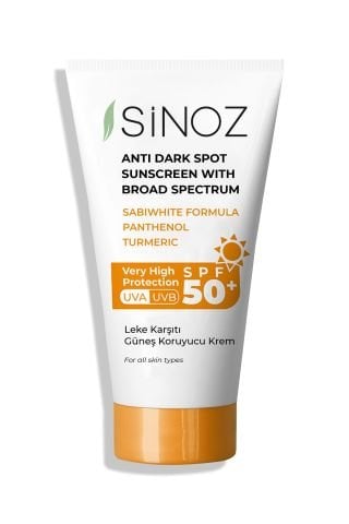 Sinoz Leke Karşıtı Güneş Koruyucu Krem 50 SPF 50 ml