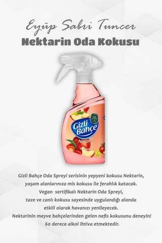 500 ML Gizli Bahçe Oda Kokusu Nektarin 6 Al 5 Öde ve Rosie Hediye