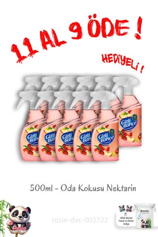 Eyüp Sabri 11 Al 9 Öde Gizli Bahçe Oda Kokusu Nektarin 500 ML ve Rosie Hediye
