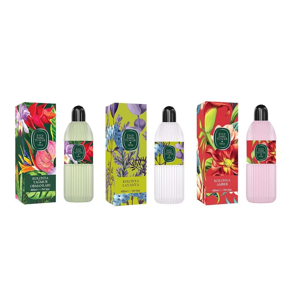 Eyüp Sabri Tuncer Kolonya Yağmur Ormanları, Lavanta ve Amber Pet Şişe 400 ml