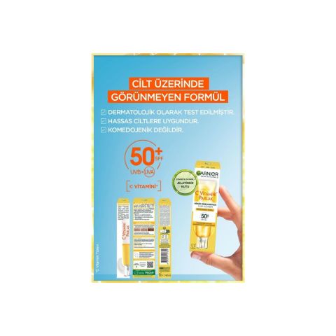 Garnier Günlük Güneş Koruyucu Fluid Yüz Kremi Görünmez Doku