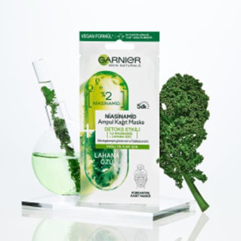 Garnier Ampul Kağıt Maske Niacinamide Lahana Özü 15 gr
