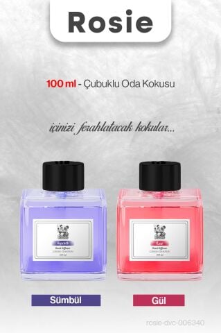 ROSIE Sümbül ve Gül Çubuklu Oda Kokusu 100 ml