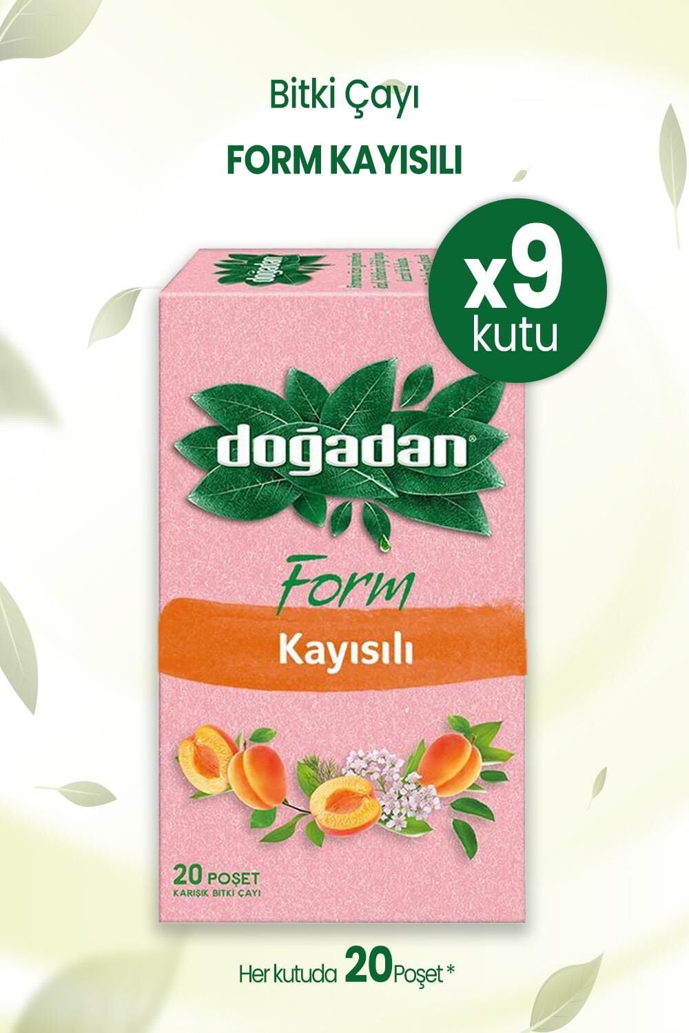 Doğadan Form Çay Kayısılı 20'li x 9 Adet