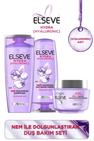 Elseve Hydra Hyaluronik Şampuan 390 Ml,bakım Kremi 390 ml Ve Maske 300 ml
