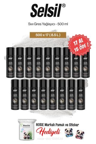 Selsil Sıvı Gres Yağlayıcı 500 ml, 17 AL 15 ÖDE ve rosie pamuk