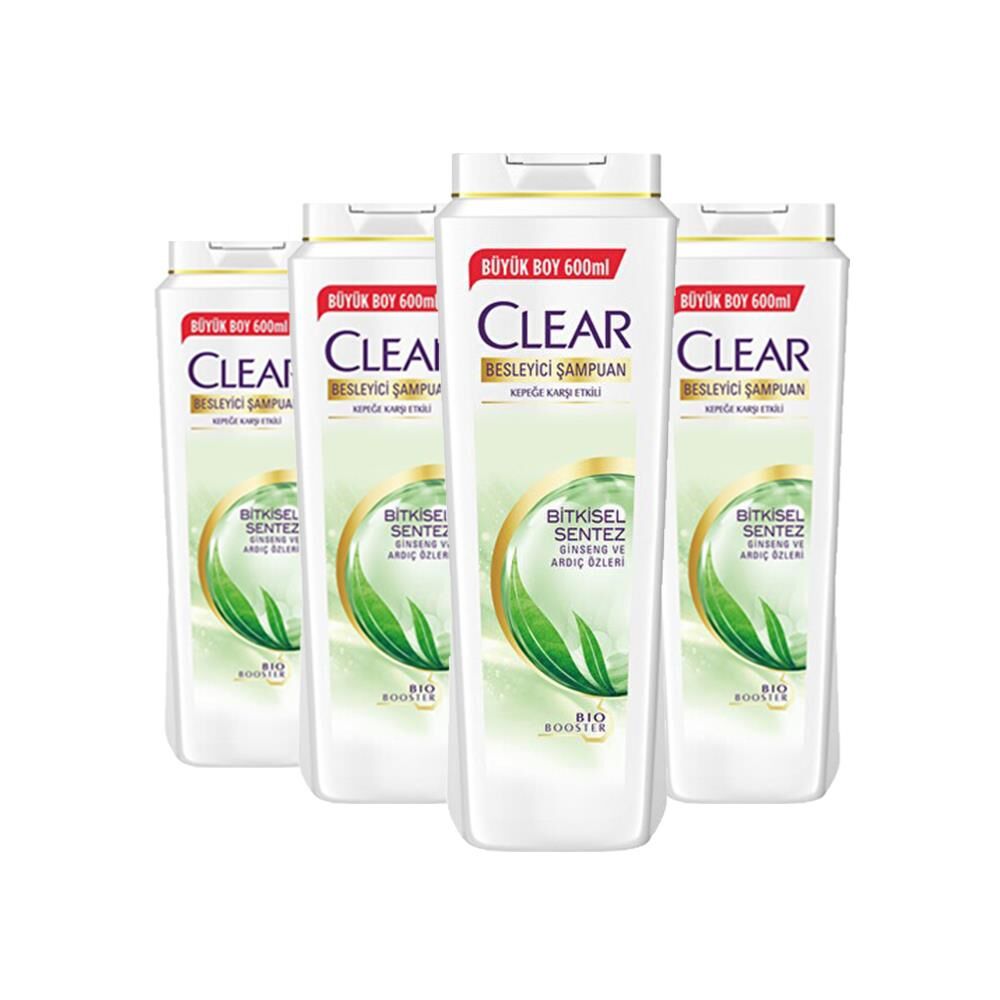 Clear Women Bitkisel Sentez Şampuan 600 Ml x 4
