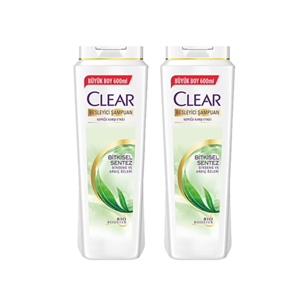 Clear Women Bitkisel Sentez Şampuan 600 ml x 2