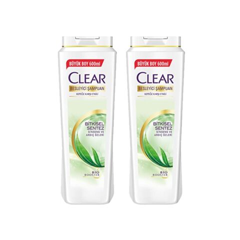 Clear Women Bitkisel Sentez Şampuan 600 ml x 2