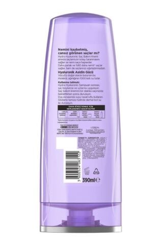 Elseve Hydra Hyaluronik Şampuan 390 ml Ve Bakım Kremi 390 ml