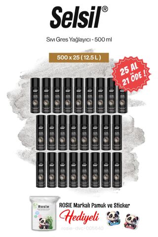 Selsil 25 AL 21 ÖDE Sıvı Gres Yağlayıcı 500 ml ve rosie pamuk